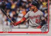 2019 Topps #213 Juan Soto Batting Baseball Card