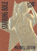 1997 Ultra 23K Gold #MJ Michael Jordan Starring Role-Basketball Textured Basketball Card