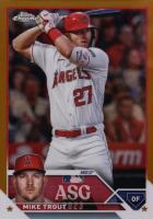 2023 Topps Chrome Update 2023 All-Star Game #18 Mike Trout Gold Refractor Baseball Card
