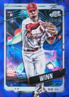 2024 Topps Chrome Cosmic #90 Masyn Winn Purple Nebula Refractor Baseball Card