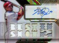 2016 Topps Triple Threads Autograph Relic #MT1 Mike Trout Baseball Card