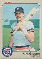 1983 Fleer #329 Kirk Gibson Baseball Card