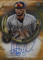 2019 Topps Triple Threads Rookie Autograph #FT Fernando Tatis Jr. Gold Baseball Card