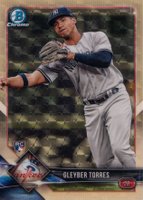 2018 Bowman Chrome #83 Gleyber Torres Superfractor 1/1 Baseball Card