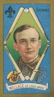 1911 Gold Borders #207 Bobby Wallace No cap-One line of 1910 stats Baseball Card