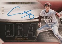2021 Topps Luminaries Masters of the Mound Autographs #SO Shohei Ohtani Red Baseball Card