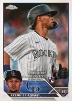 2023 Topps Chrome Update #USC91 Ezequiel Tovar Refractor Baseball Card