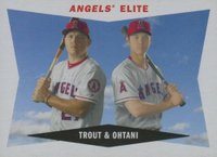 2020 Topps Archives 1960 Combo Cards #60CCTO Mike Trout/Shohei Ohtani Baseball Card
