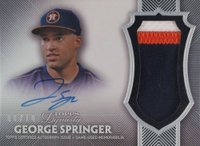 2017 Topps Dynasty Autograph Patch #GS1 George Springer Baseball Card