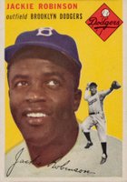 1954 Topps #10 Jackie Robinson Baseball Card