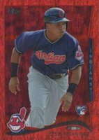 2014 Topps #424 Jose Ramirez Red Hot Foil Baseball Card