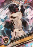 2022 Bowman's Best Top Prospects #TP19 Jackson Chourio Atomic Refractor Baseball Card