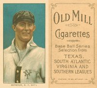 1909 White Borders Old Mill #435 Cy Seymour Portrait Baseball Card