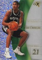 1997 Skybox E-X2001 #75 Tim Duncan Basketball Card