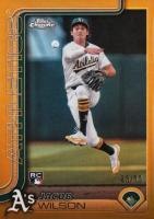2025 Topps Chrome #96 Jacob Wilson Gold Refractor Baseball Card