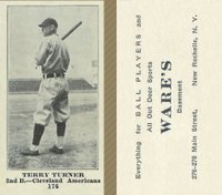 1916 Wares #176 Terry Turner Baseball Card