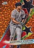 2024 Topps Chrome Cosmic Starfractor #85 Giancarlo Stanton Orange Galactic Baseball Card