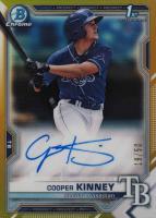 2021 Bowman Draft Chrome Draft Pick Autographs #CDACK Cooper Kinney Gold Refractor Baseball Card