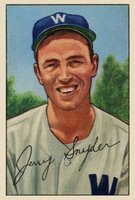 1952 Bowman #246 Jerry Snyder Baseball Card