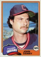 1981 Topps #122 John Denny Baseball Card