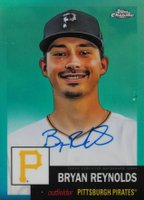 2022 Topps Chrome Platinum Anniversary Autographs #BRE Bryan Reynolds Aqua Refractor Baseball Card