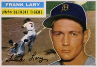 1956 Topps #191 Frank Lary Baseball Card