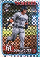 2024 Topps Chrome Update #USC70 Jasson Dominguez X-Fractor Baseball Card
