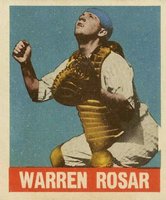 1948 Leaf #128 Warren Rosar Baseball Card