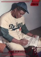 2022 Topps Stadium Club #26 Jackie Robinson Red Foil Baseball Card