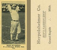 1916 Herpolsheimer Co. #150 Reb Russell Baseball Card