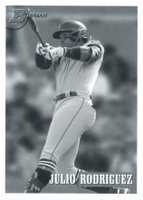 2021 Bowman Heritage #141 Julio Rodriguez Black & White Baseball Card