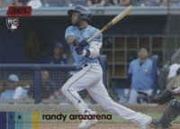 2020 Stadium Club #299 Randy Arozarena Red Foil Baseball Card
