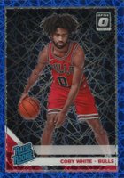 2019 Panini Donruss Optic #180 Coby White Blue Velocity Basketball Card
