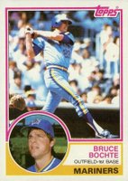 1983 Topps #28 Bruce Bochte Baseball Card