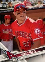 2019 Topps Transcendent VIP Party Mike Trout Through the Years #2017 Mike Trout Baseball Card