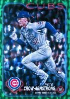 2024 Topps Update #US91 Pete Crow-Armstrong Green Crackle Foil Board Baseball Card