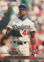 1993 Stadium Club #398 Darryl Strawberry Baseball Card