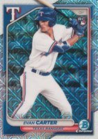 2024 Bowman Mega Box Chrome #46 Evan Carter Baseball Card