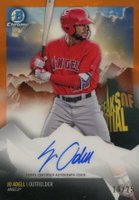 2018 Bowman Chrome Peaks of Potential #JA Jo Adell Orange Refractor Baseball Card