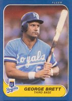 1986 Fleer #5 George Brett Baseball Card