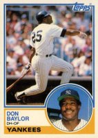 1983 Topps Traded #8T Don Baylor Baseball Card