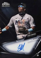 2021 Topps Chrome Black Autographs #JSA Jesus Sanchez Baseball Card