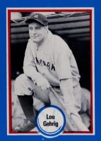 1976 Shakey's Pizza Hall of Fame #18 Lou Gehrig Baseball Card