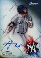 2021 Bowman Sterling Prospect Autographs #BSPAAW Austin Wells Baseball Card