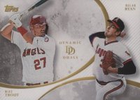 2023 Topps Dynamic Duals #21 Mike Trout/Nolan Ryan Baseball Card