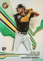 2024 Topps Pristine #156 Jackson Merrill Green Refractor Baseball Card