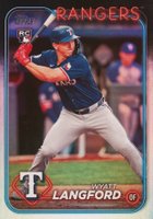 2024 Topps Update #US151 Wyatt Langford Rainbow Foil Baseball Card