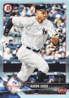 2018 Bowman #24 Aaron Judge Sky Blue Baseball Card