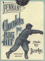 1910 Darby Chocolates #6 Mordecai Brown Correct spell Mordecai Baseball Card