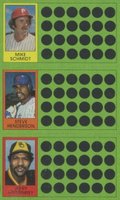 1981 Topps Scratch-Offs # Jerry Mumphrey/Mike Schmidt/Steve Henderson Baseball Card